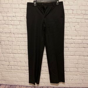 Calvin Klein Dress Slacks Black Gray Stripes 30x30